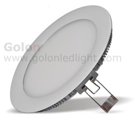 Round led recessed ceiling panel light