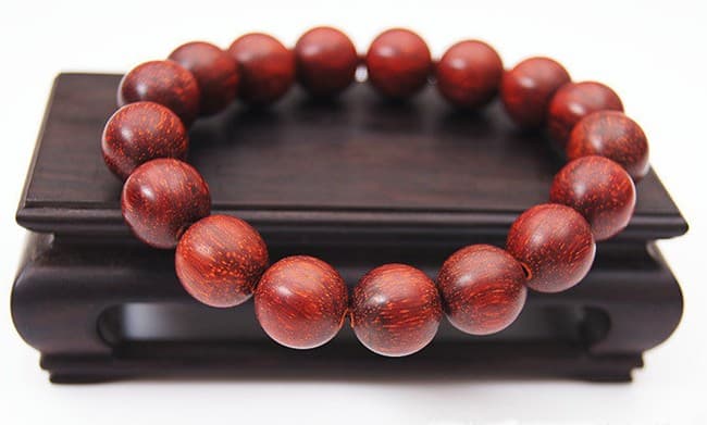 Boutique lobular red sandalwood series manual hand grinding a piece of wood with 12 mm