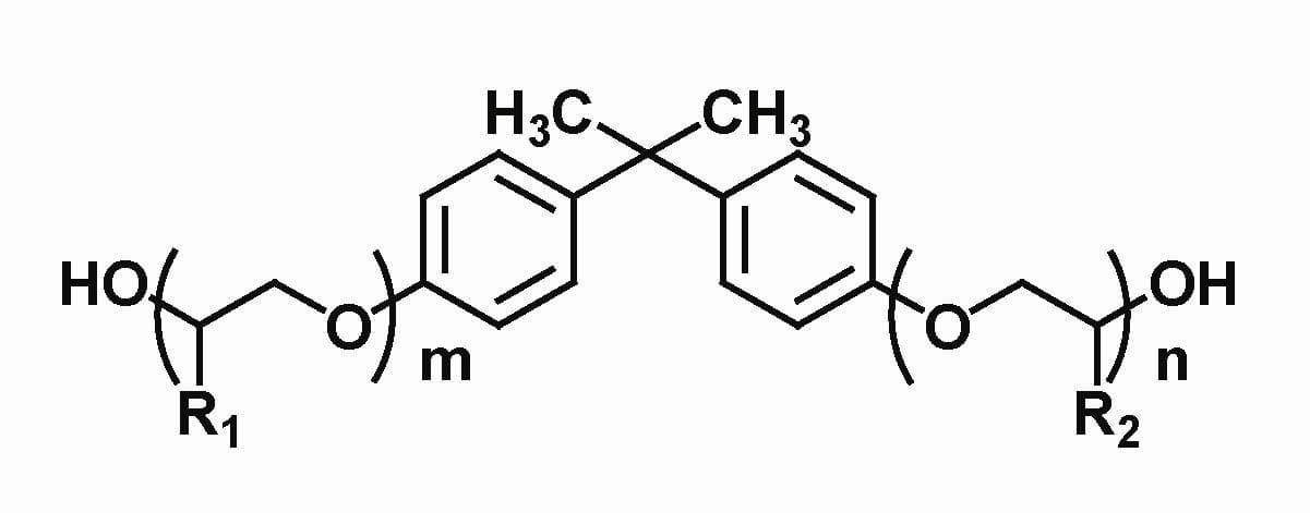 Alkoxylated Bis-phenol A (BPA-EO, CAS No. 901-44-0)