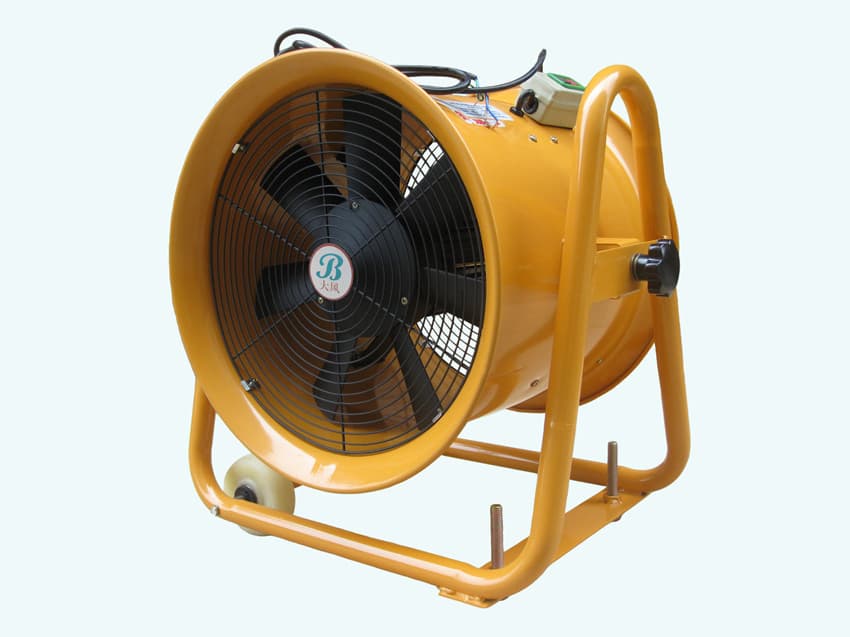 orange adjustable moving blower ventilator