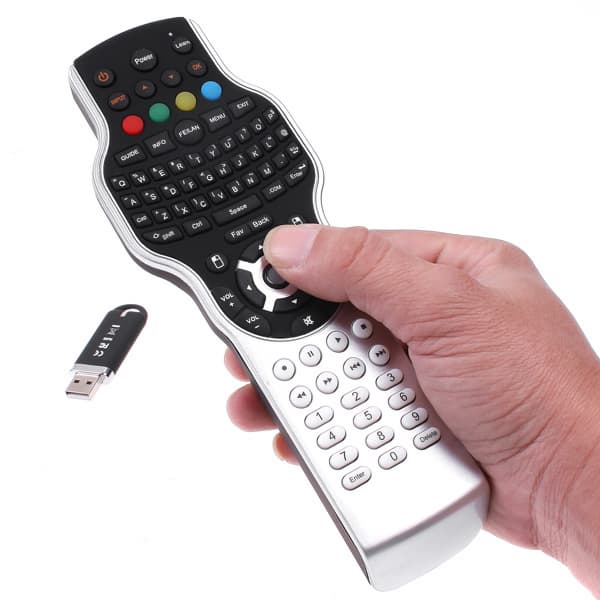 2.4g RF wireless mini keyboard Jogball mouse for Hotel / Hospital with IR learning Remote