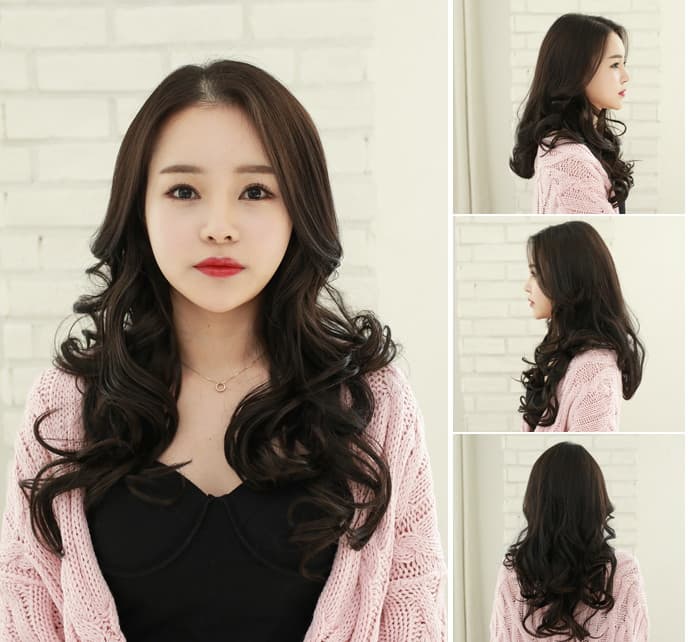 Wavy hair extensions, clip-in extensions,