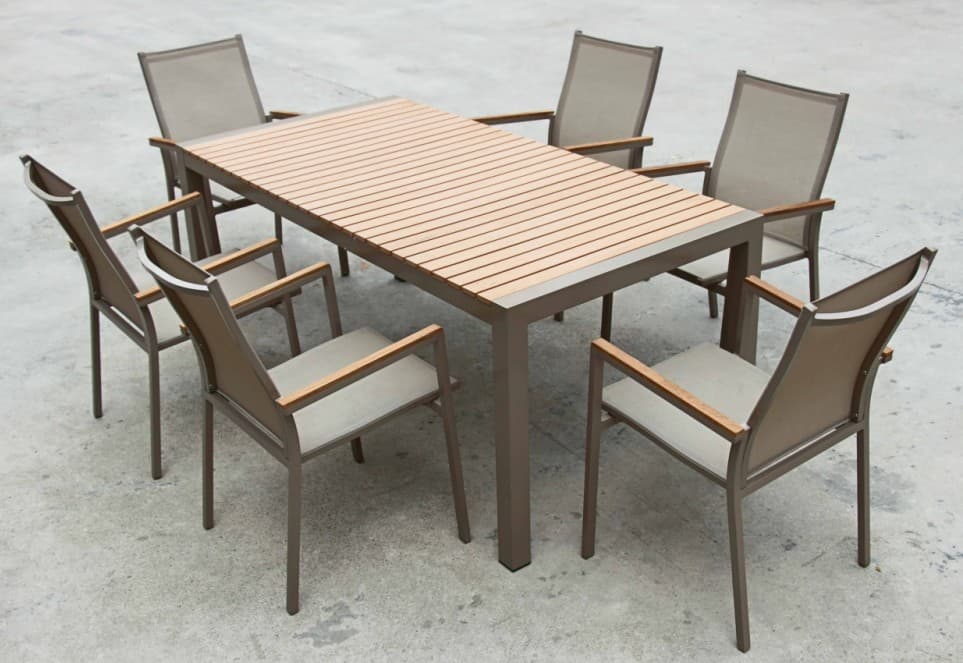 outdoor/leisure furniture-textilene dining table and chair