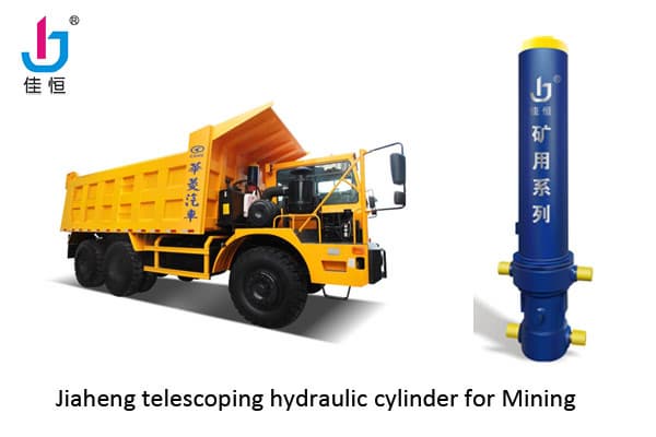 telescopic hydraulic cylinder for mining