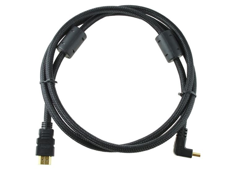 AM/M HDMI Ferrite Core Cable with 90 Right A