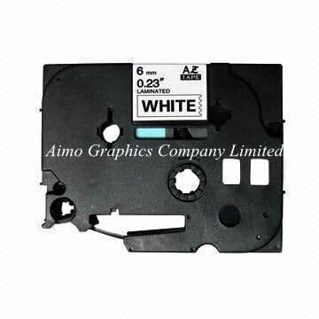Customizable label tape replacement for tze-211 black on white