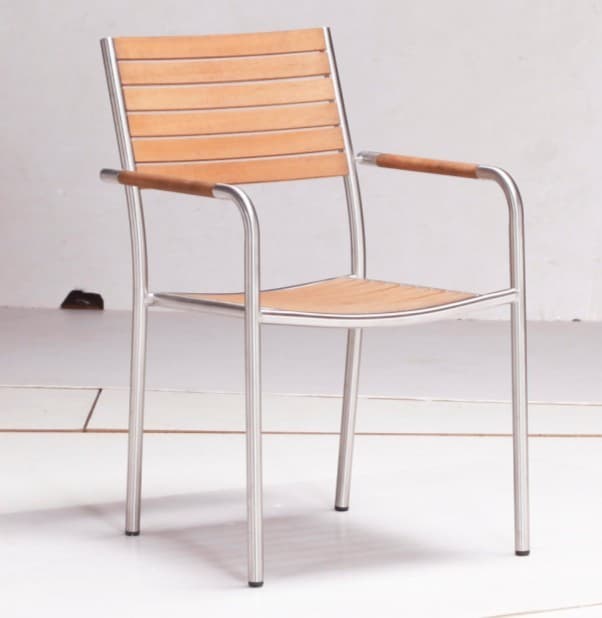 Outdoor/Patio/Garden-Stainless steel stackable chair (S300)