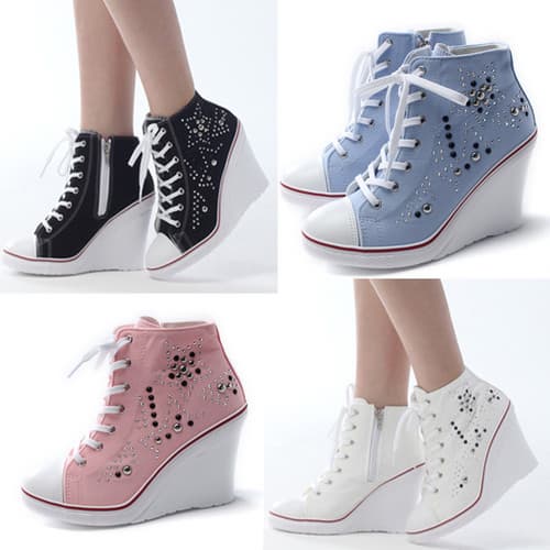 Wedges Trainers High Heels Sneakers Cubic from BuyKorea Co., Ltd. B2B ...