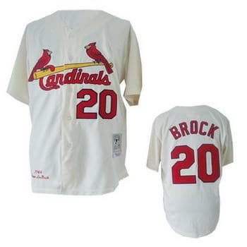 Hot Supply MLB Jersey St.Louis Cardinals 20 Brock Cream,wholesale price
