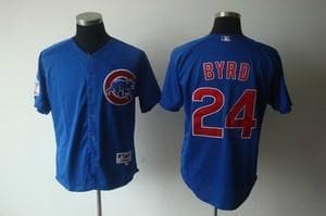 Wholesale MLB Chicago Cubs Jerseys 24 Marlon Byrd Baseball Blue Jersey